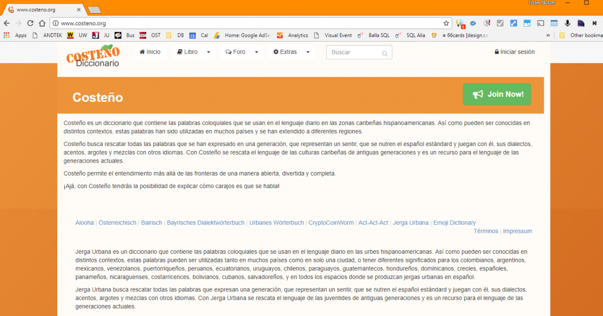 Costeno - Old Page • mogma
